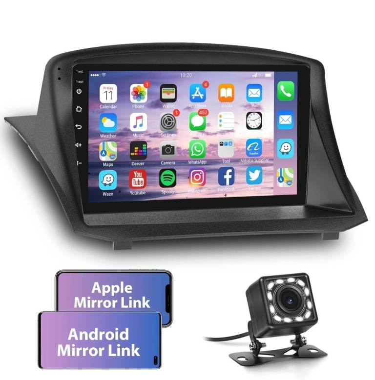 For Ford Fiesta 2009-2014 9" Android 13.0 Carplay Car Stereo Radio Sat GPS Navi