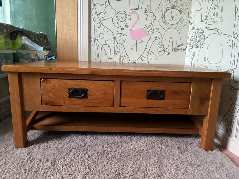 REDUCED Solid oak coffee table