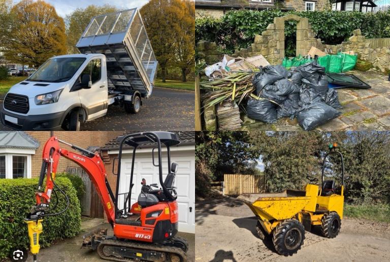 Mini Digger (with Auger) & Rubbish Removal – Barnsley & Surrounding Areas