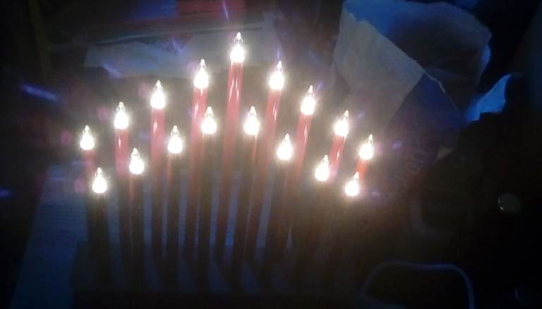 Set of 15 Red candles Christmas time