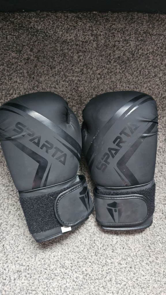 Sparta Boxing Gloves and Freestanding Punch Bag - Good Condition