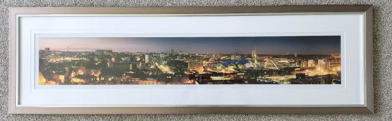 Newcastle Quayside framed panoramic photograph