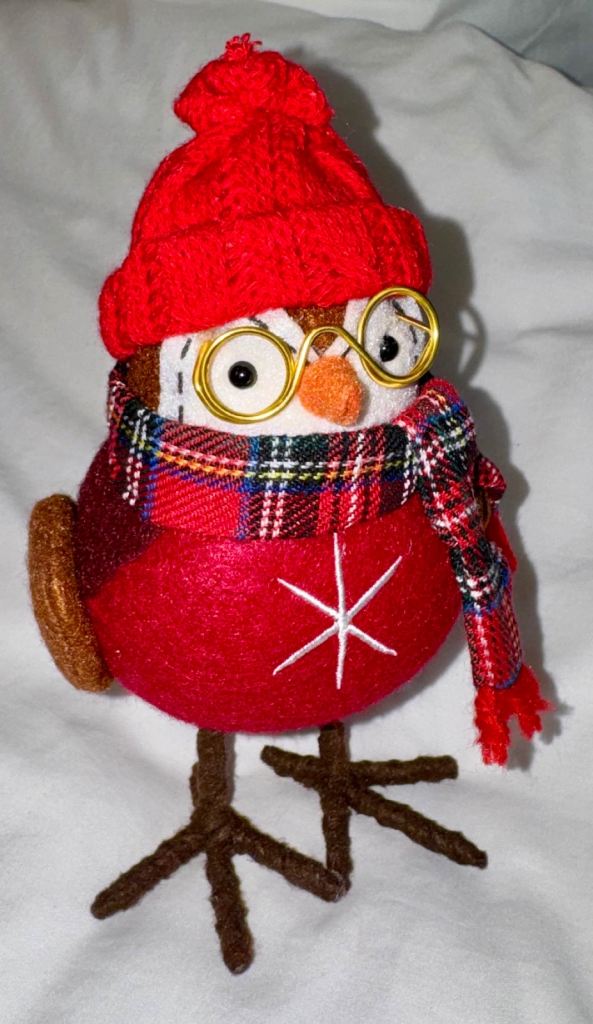 Cute Red Christmas Robin Decoration – As Good As New