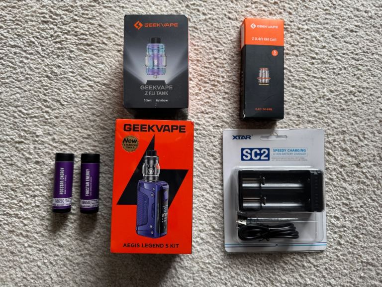 GeekVape Aegis Legend 5 Kit – Brand New – Full Bundle (Batteries + Tank + Charger)