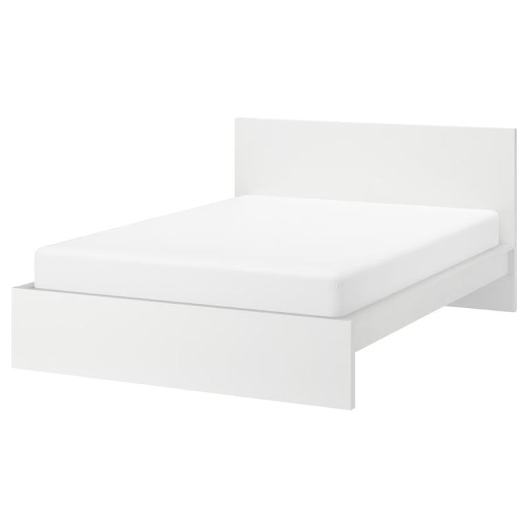 IKEA MALM Double Bed Frame – White, Good Condition