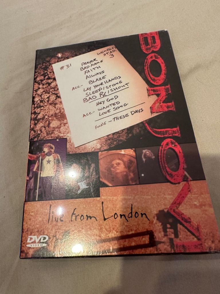 Bon Jovi Live From London DVD – Good Condition