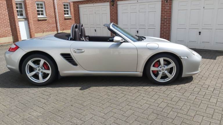 Porsche 987 Boxster 3.4S 6 speed. Arctic Silver Metallic with superb Porsche Service History
