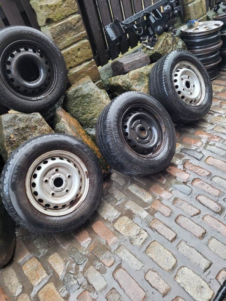 3x transit 15inch 215 65 15c wheels and tyre