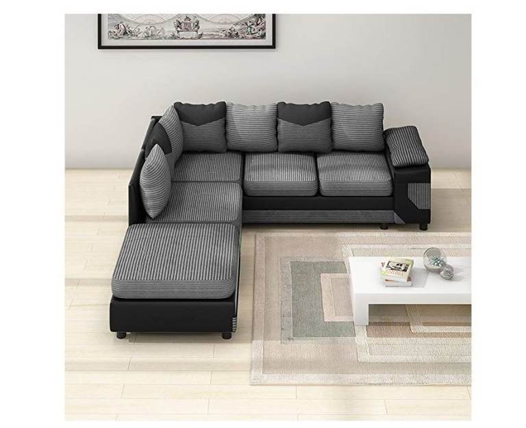 Stylish Dino 3 2 Seater Sofa L Shape Sofa With Cushion 