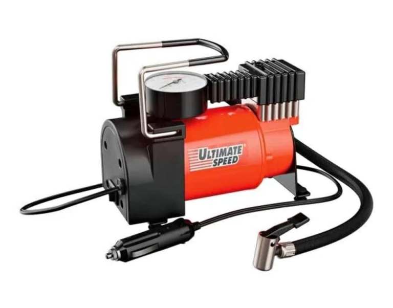 Brand New Ultimate Speed Mini-Compressor UMK 10 C2 12v 10 Bar Pressure Tyre Tire Inflator