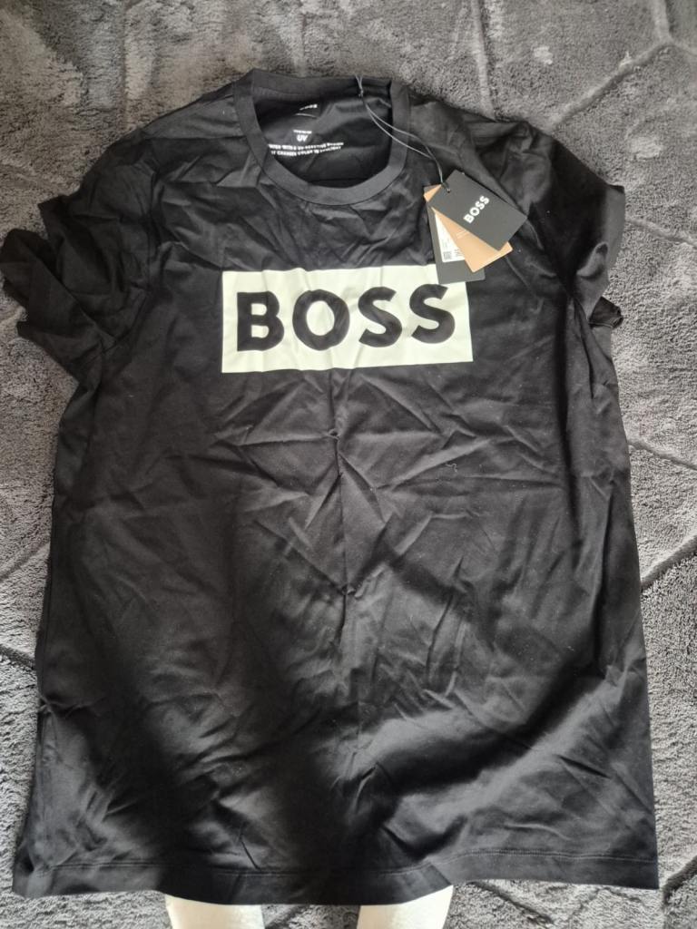 New BOSS Men's T-Shirts - Black, Grey & White, Various Sizes