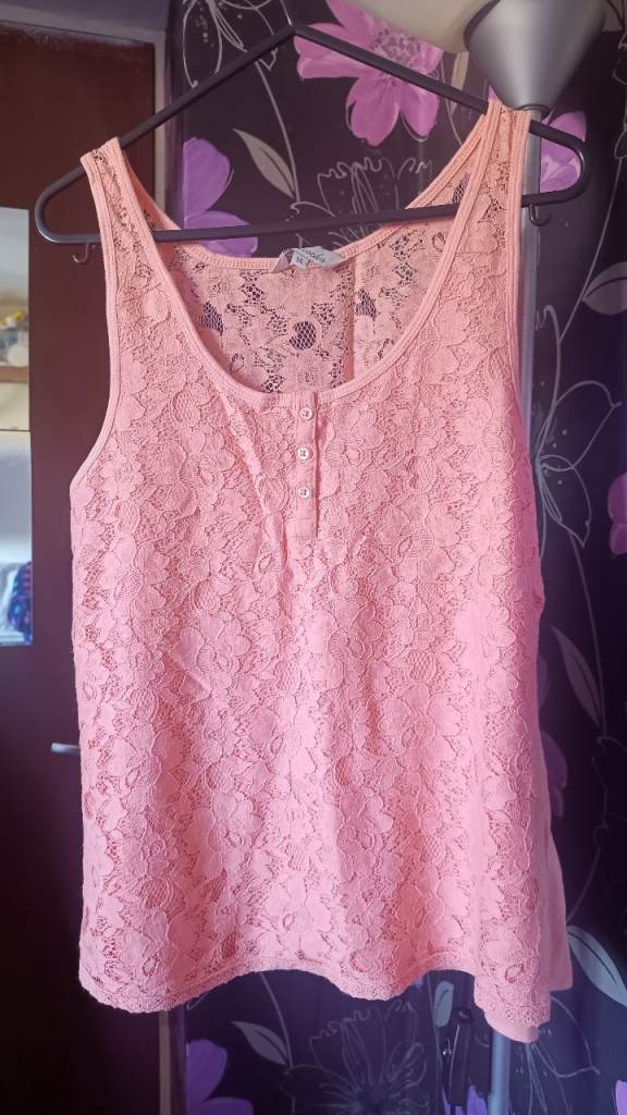 Lacy vest top 