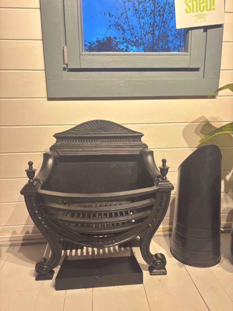 Victorian style iron grate