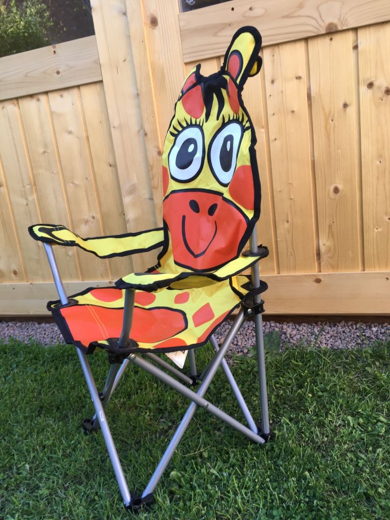 Kids giraffe camping chair
