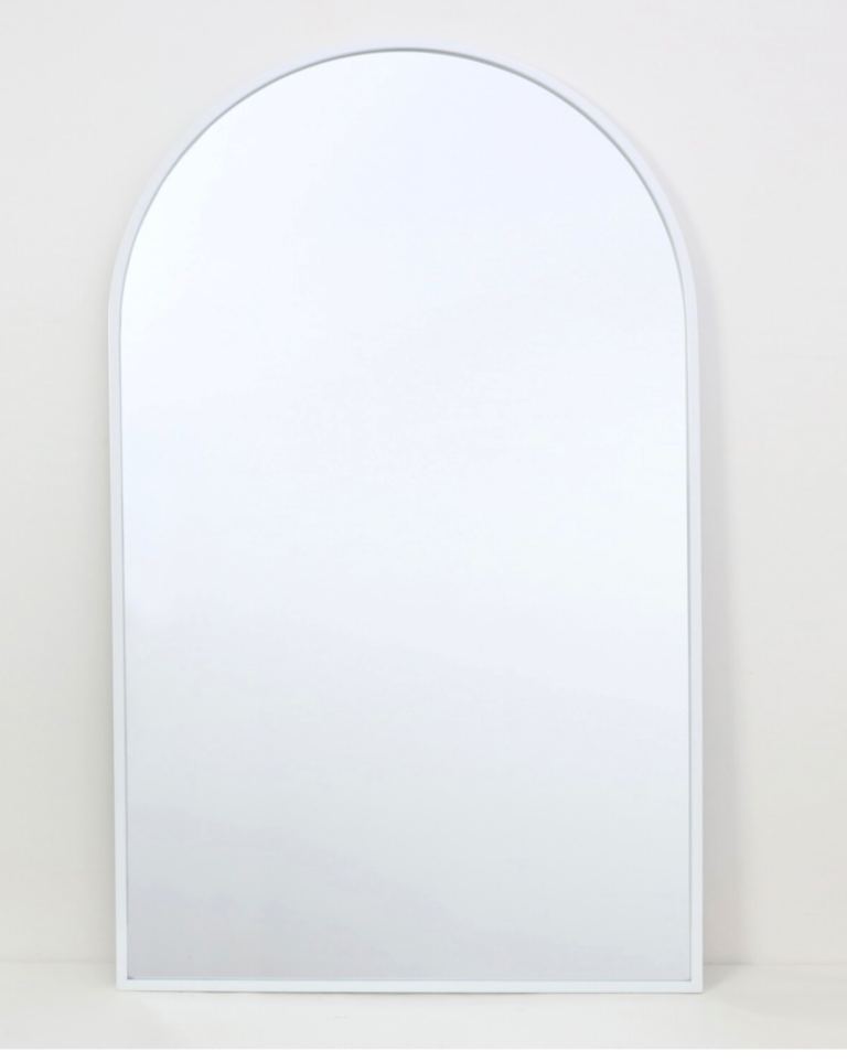 White arch mirror 