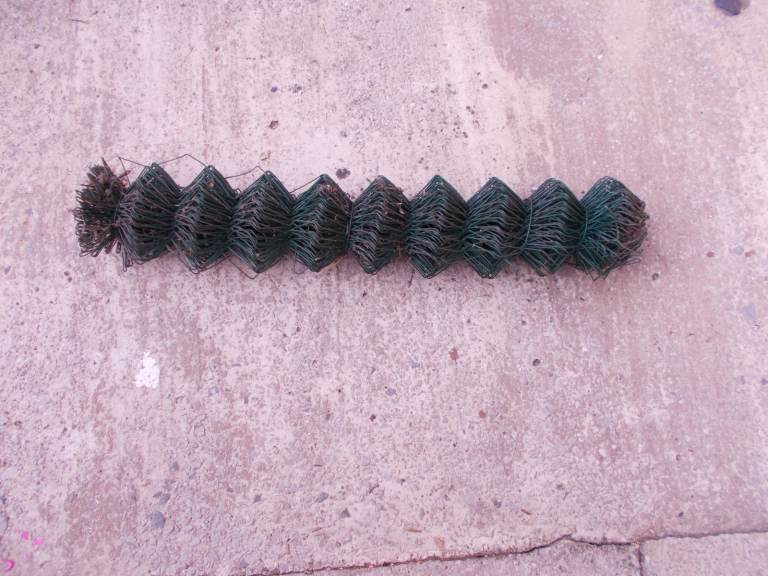 Green Steel Chain Link Fencing Roll