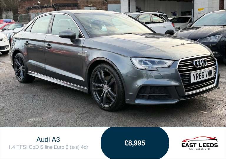 2016 Audi A3 1.4 TFSI CoD S line Euro 6 (s/s) 4dr Saloon Petrol Manual