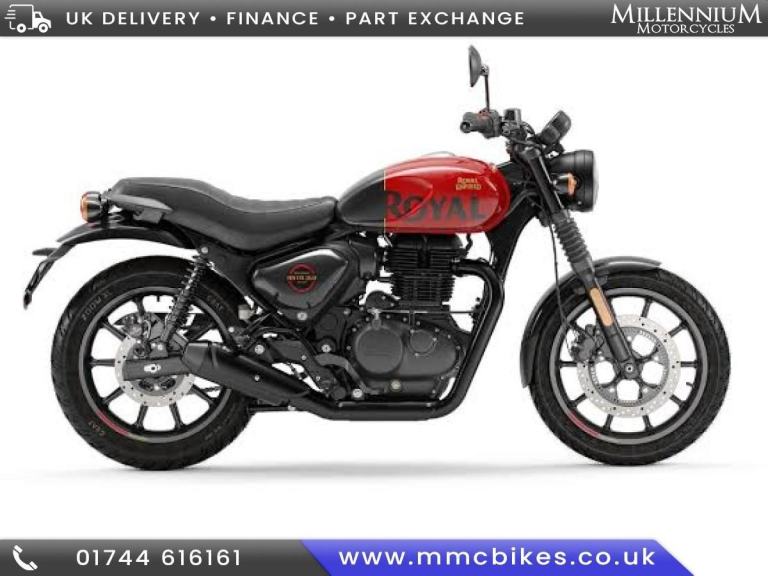 ROYAL ENFIELD HNTR LONDON RED HUNTER RETRO MOTORCYCLE