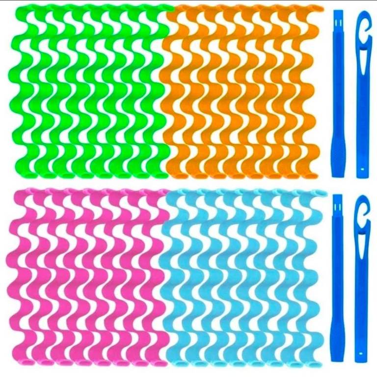 Brand New Unopened 32 piece hair curlers,No heat,30cm hair length  with 2 Piece Curl Hooks
