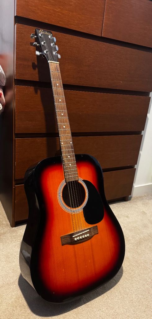 Boston BN200 Acoustic Guitar – Used Condition, Multicoloured