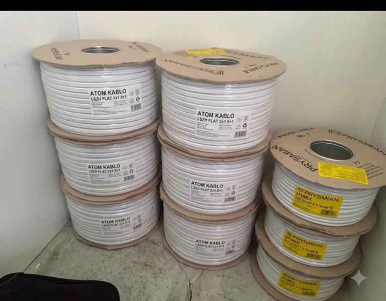 Brand New Electrical Cable Rolls - 1.5mm & 2.5mm (Prysmian/Atom)"
