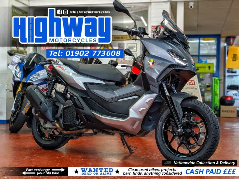 2022 Aprilia SR125 GT Maxi Scooter with Warranty & 12 Months MOT