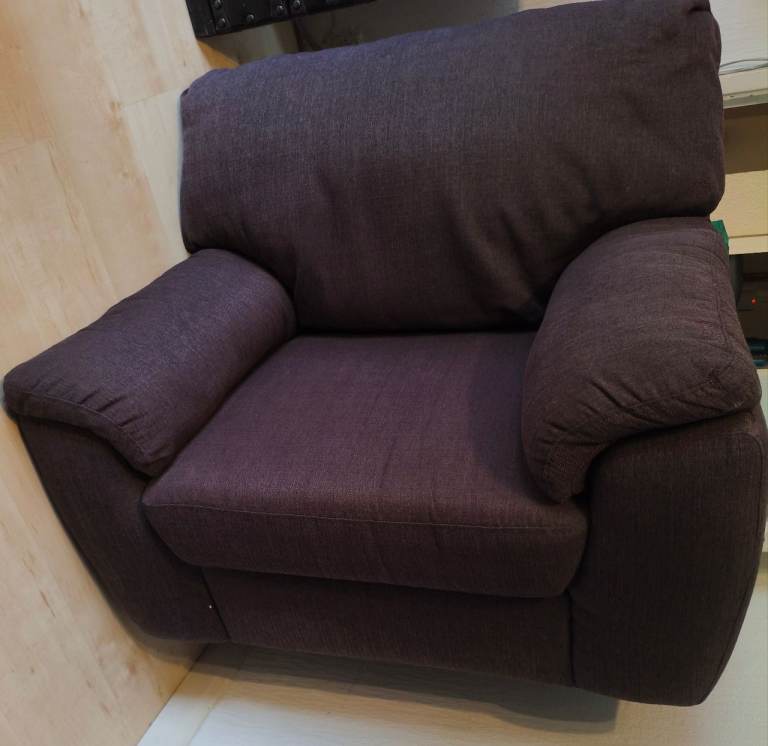 Dark Brown sofa . Smoke and pet FREE home