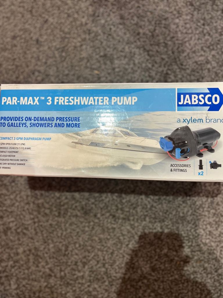 Jabsco fresh water pump. Brand new and unused.