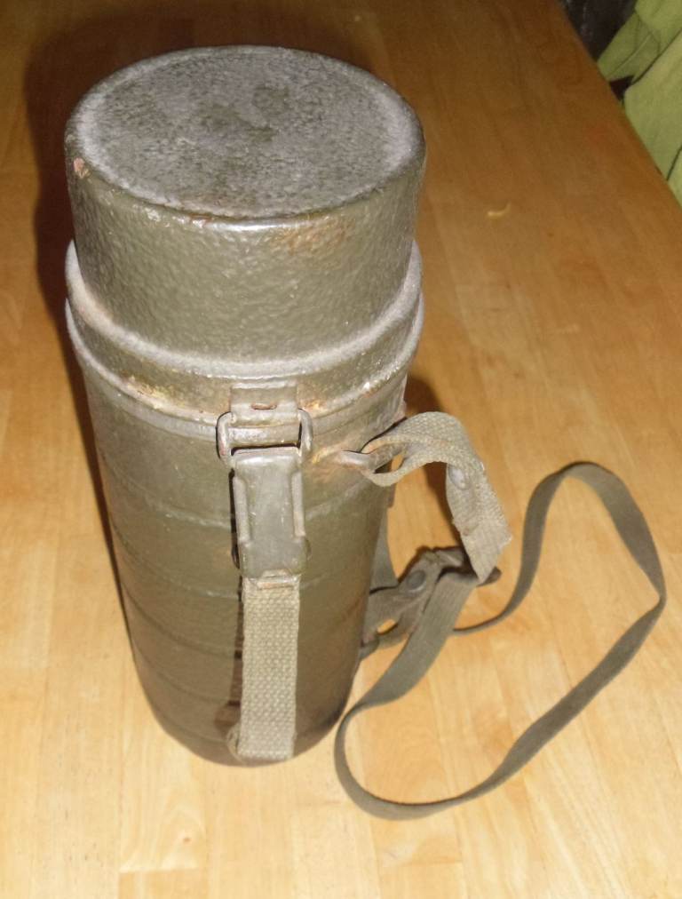 Post-war German Wehrmacht gasmask cannister