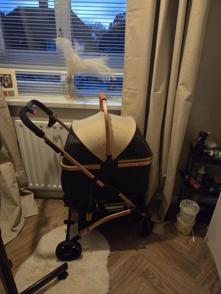 Pet stroller with removable car seat 