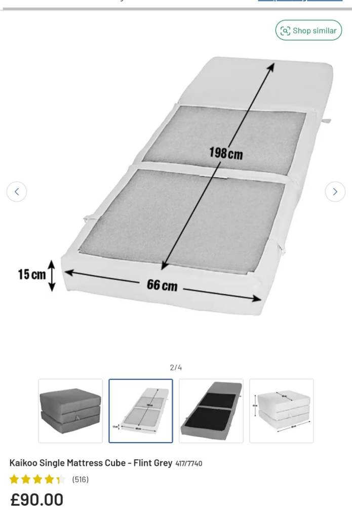 Kaikoo Z bed fold out cube 