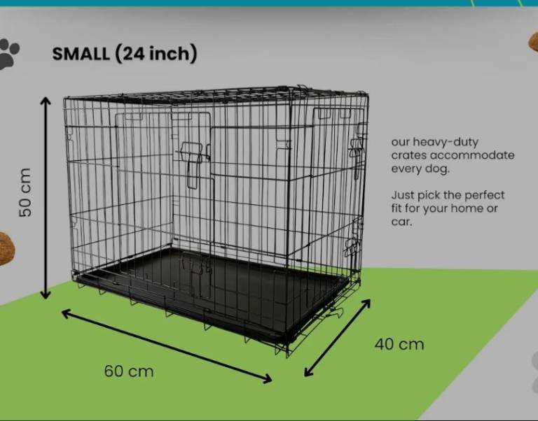 Small dog crate and cover
