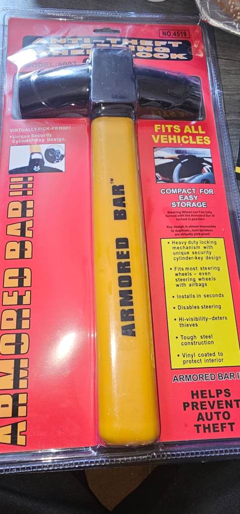 Car van steering wheel lock