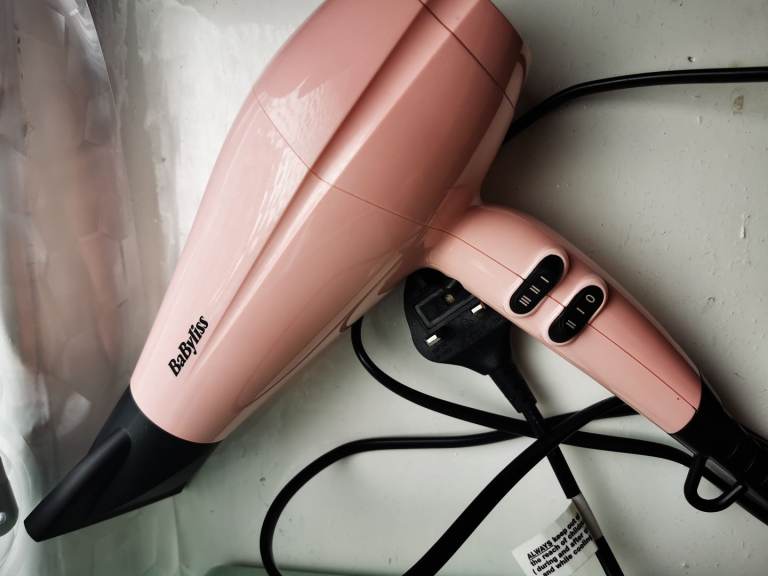 Babyliss hair dryer hairdryer rose pink model 5337u
