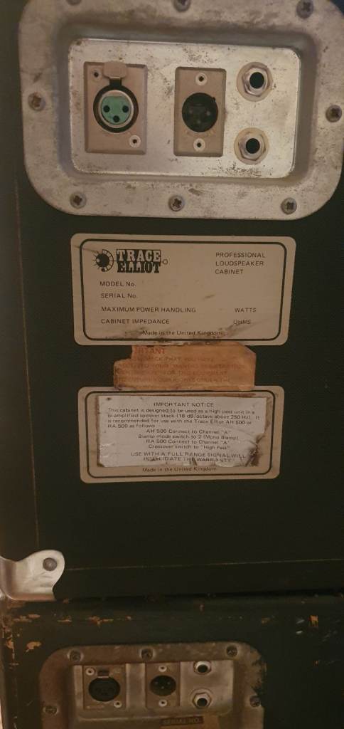 Trace Elliott speakers 