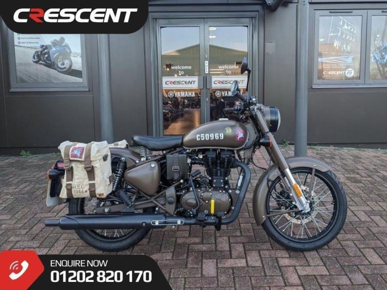 ROYAL ENFIELD BULLET CLASSIC 500 PEGASUS 2018 - SERVICE BROWN - 1 OWNER FROM NEW