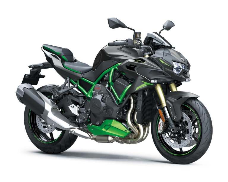 New Kawasaki Motorcycle Z H2 SE Supercharged Naked Black Green SAVE £2300 