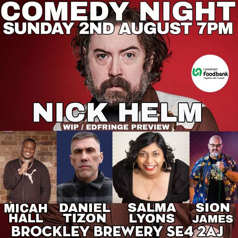 COMEDY : NICK HELM (EDFRINGE PREVIEW/WIP) PLUS GUESTS