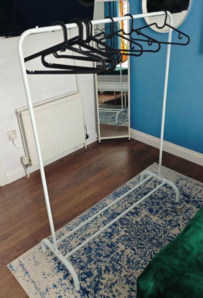 White - IKEA - freestanding wardrobe - Great condition 