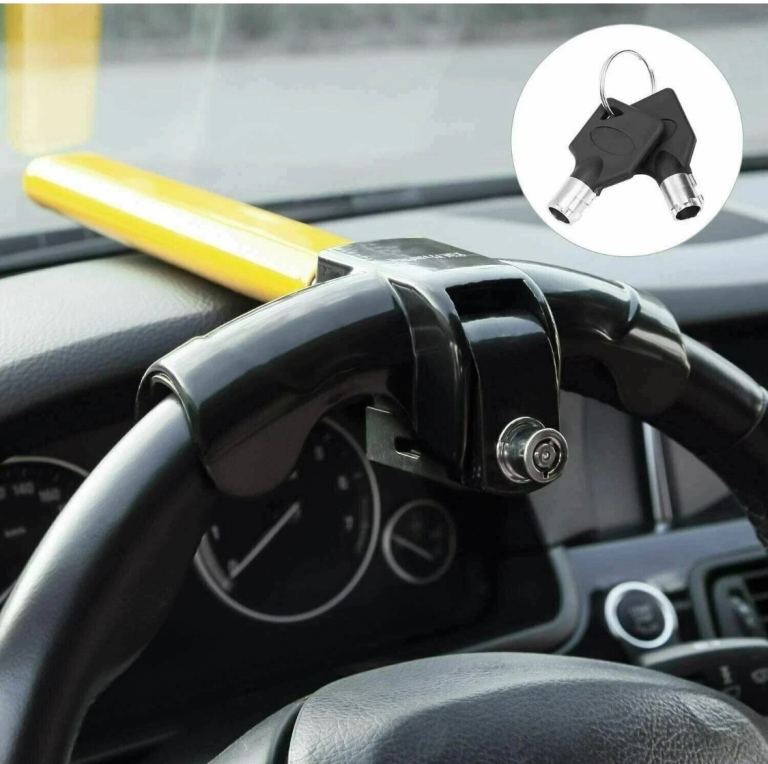 Universal Car Steering Wheel Lock - Anti-Theft Security Lock (Brand New)