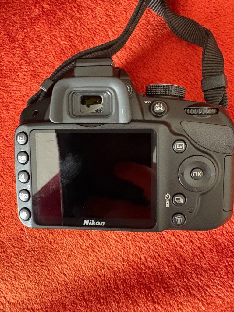 Nikon D3200 DSLR Camera with Two Lenses and Accessories