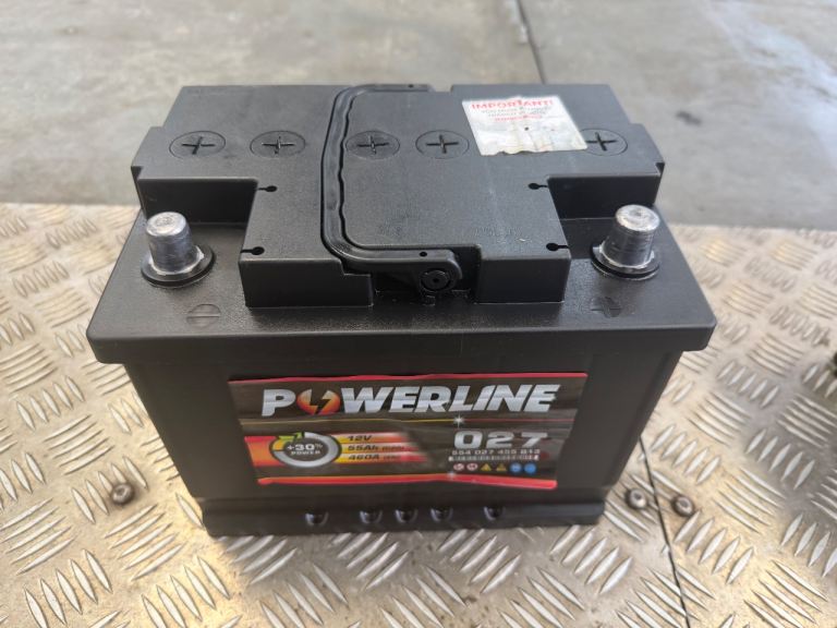 POWERLINE 12 VOLT BATTERY 55AH GOOD CONDITION 