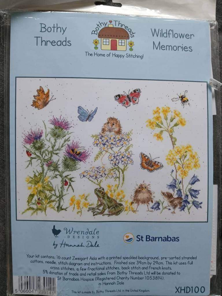Bothy Threads Wildflower Memories counted cross stitch kit 