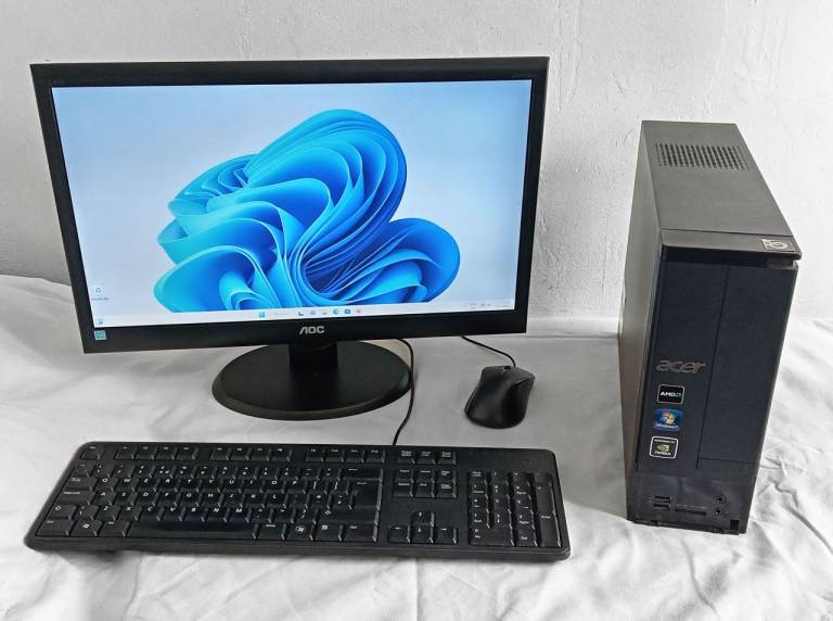 Acer (i3, AMD, Microsoft Office, Photoshop, Windows 11, Monitor, Video Editing, Computer, IT, PC