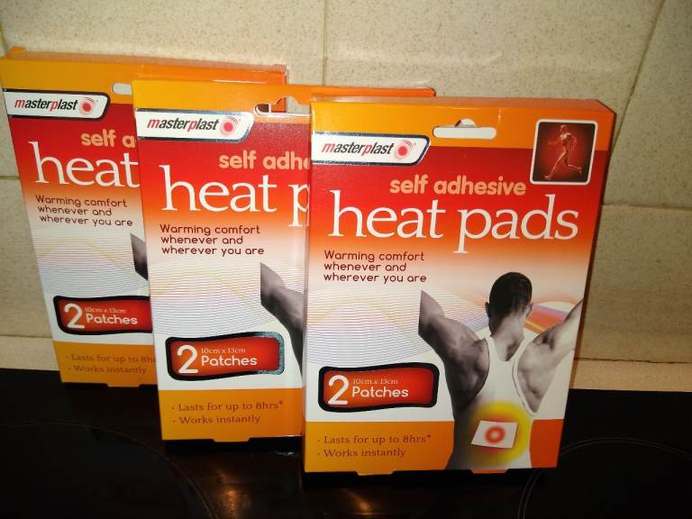 3 x Master Plast Self Adhesive Heat Pads