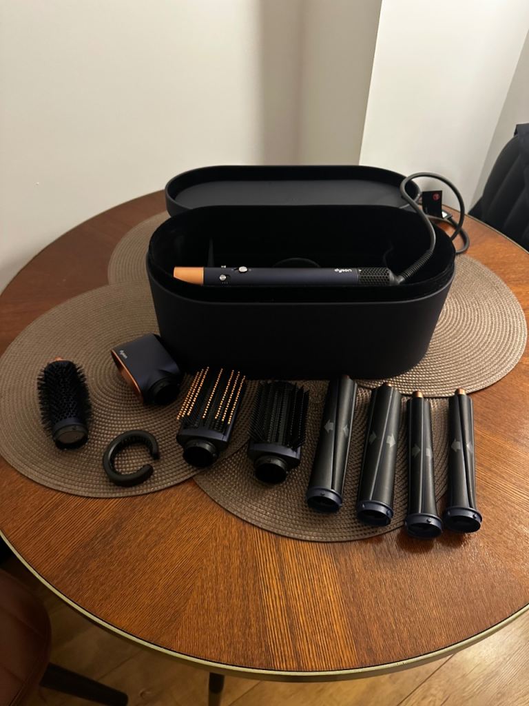 Dyson Long Barrel Airwrap Complete Hair Styler Special Edition Gift Set, Prussian Blue/Rich Copper
