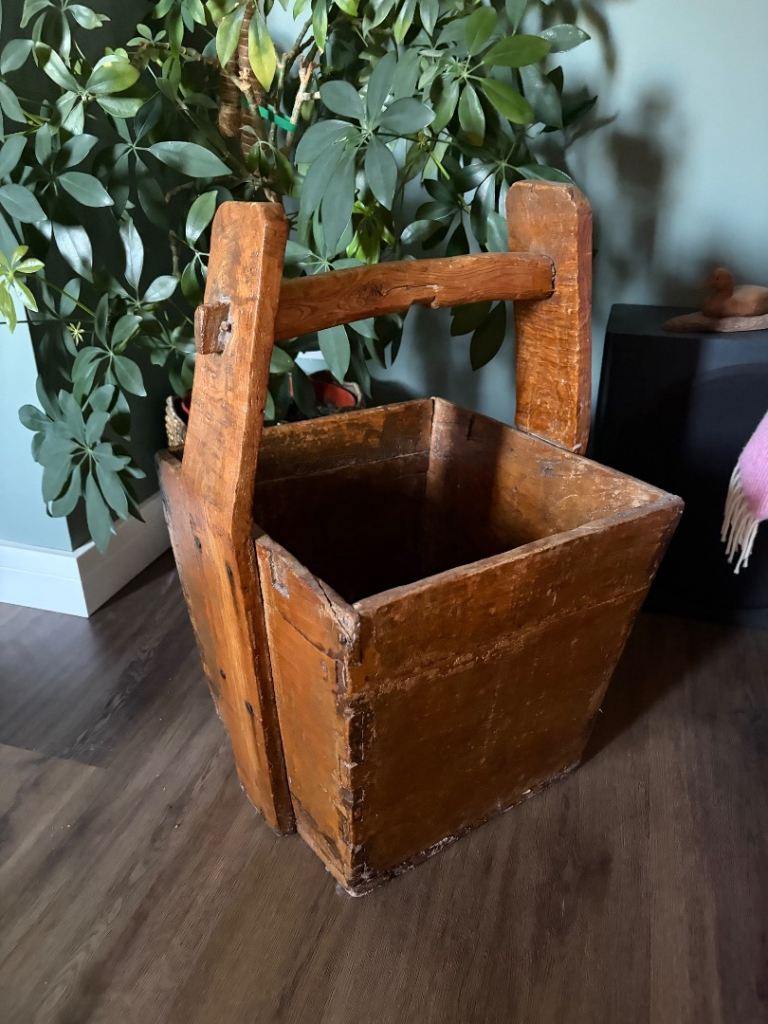 Antique vintage  Chinese  rice carrier 
