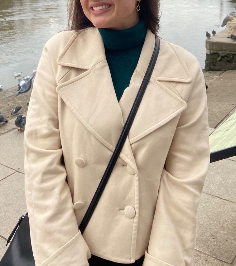 & Other Stories Beige Double-Breasted Jacket – Good Condition