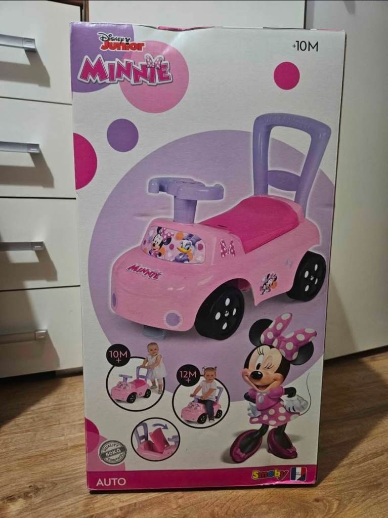 Unopend Smoby Minnie Toddler Baby Auto Ride-On 