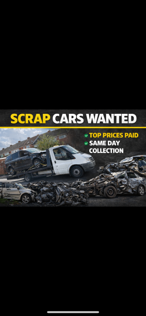 Scrap cars vans 4x4s